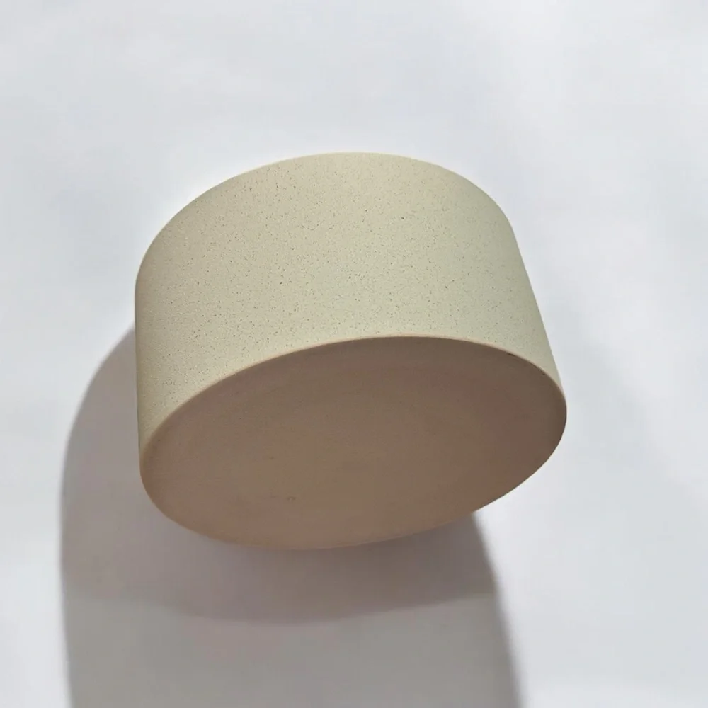 Ceramic Textured Pastel Blue Matte Dog Bowl 14oz